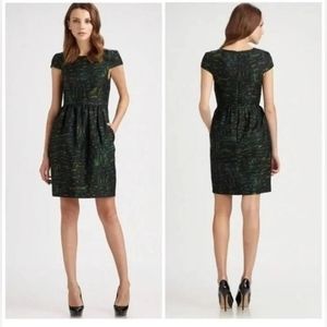 Shoshana green print dress